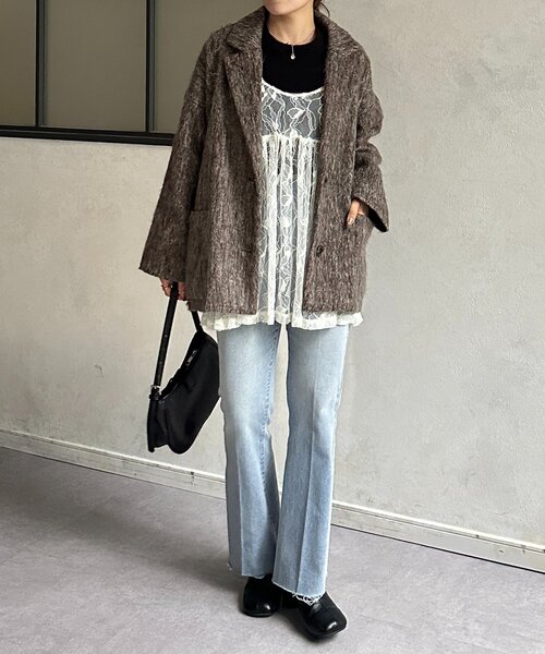 Thevon（ゼボン）の「レースキャミチュニック（チュニック・レディース・アイボリー/ホワイト系その他/ブラック・FREE）」の15枚目の写真