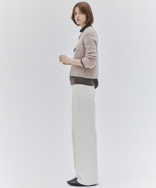 tageechita(タジチタ)の「【tageechita】ポニー柄 ジャカードクルーネックニットプルオーバー(ニット/セーター・レディース・グレイッシュベージュ・M/S/L)」の20枚目の写真