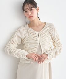 フロントホックシャーリングトップス