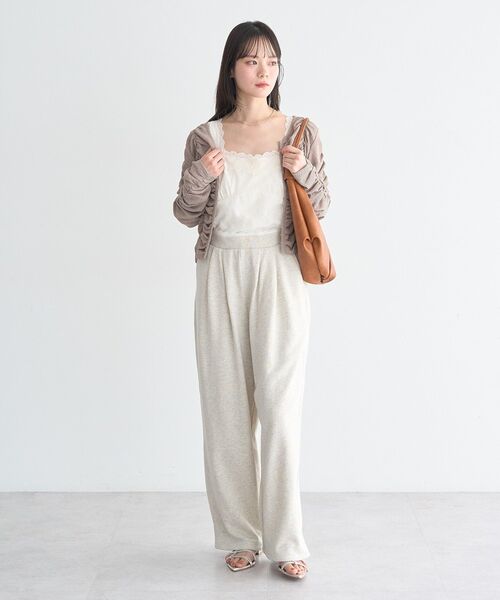 earth music&ecology（アースミュージックアンドエコロジー）の「フロントホックシャーリングトップス（シャツ/ブラウス・レディース・アイボリー/ブラック/モカ・FREE）」の15枚目の写真
