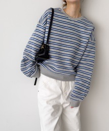 CANAL JEAN | El mar ボーダークルーネックトレーナー(スウェット)