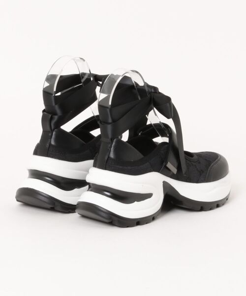 byあしながおじさん（バイアシナガオジサン）の「2WAY厚底バレエスニーカー　8710645（スニーカー・レディース・ピンクベージュ/ブラック/アイボリー・24.5cm/24cm/23.5cm/23cm/22.5cm）」の21枚目の写真