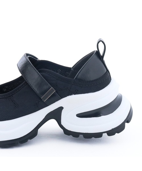 byあしながおじさん（バイアシナガオジサン）の「2WAY厚底バレエスニーカー　8710645（スニーカー・レディース・ピンクベージュ/ブラック/アイボリー・24.5cm/24cm/23.5cm/23cm/22.5cm）」の6枚目の写真