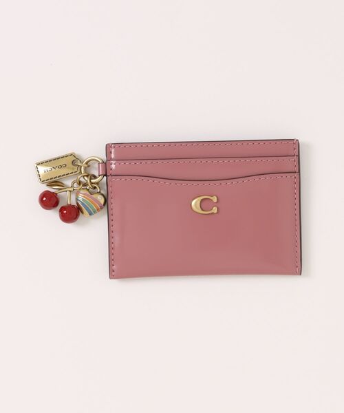 COACH（コーチ）の「エッセンシャル カード ケース・チャーム（カードケース・レディース・ピンク系その他・ONE）」の6枚目の写真