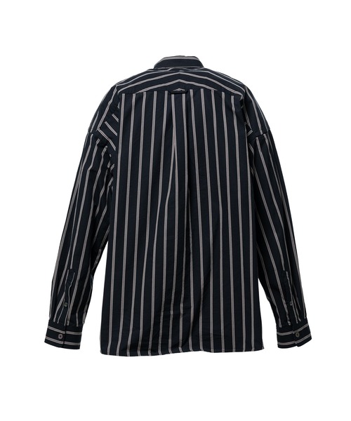 In・stru(men-tal).(インストルメンタル)の「Cotton High Density Stripe Long-sleeve Shirt(シャツ/ブラウス・メンズ・ホワイト/ライトブルー/ブラック・44)」の10枚目の写真
