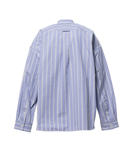 In・stru(men-tal).(インストルメンタル)の「Cotton High Density Stripe Long-sleeve Shirt(シャツ/ブラウス・メンズ・ホワイト/ライトブルー/ブラック・44)」の17枚目の写真