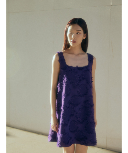 BOMNAL BOUTIQUE(ボムナルブティック)の「フリンジミニドレス_バイオレット(ワンピース・レディース・その他・SMALL/MEDIUM)」の2枚目の写真