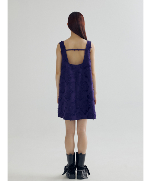 BOMNAL BOUTIQUE(ボムナルブティック)の「フリンジミニドレス_バイオレット(ワンピース・レディース・その他・SMALL/MEDIUM)」の3枚目の写真