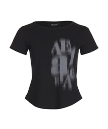 AEIAEIAE（エイエイエ）の「スリムフィットショートスリーブTシャツ-ブラータイプ[ブラック]（Tシャツ/カットソー）」
