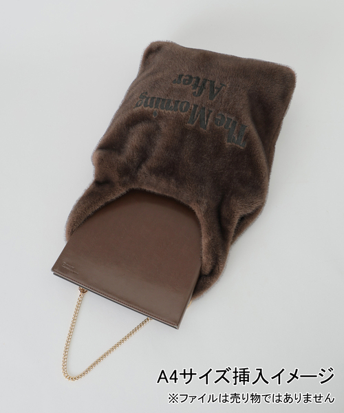 SKIN(スキン)の「【SKIN/スキン】Shaggy print Bag(トートバッグ・レディース・ブラウン/アイボリー・FREE)」の12枚目の写真