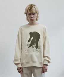 YOUNGOH（ヨンオ）の「シェドウグラフィックスウェットシャツアイボリー（スウェット）」