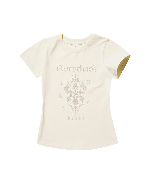 VENHIT(ベンヒット)の「ロルシャー スリムフィット 半袖Tシャツ(Tシャツ/カットソー・レディース・ホワイト/ブラック/カーキ/クリーム・SMALL/MEDIUM/LARGE)」の3枚目の写真