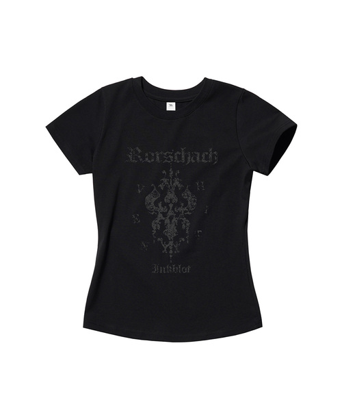 VENHIT(ベンヒット)の「ロルシャー スリムフィット 半袖Tシャツ(Tシャツ/カットソー・レディース・ホワイト/ブラック/カーキ/クリーム・SMALL/MEDIUM/LARGE)」の2枚目の写真