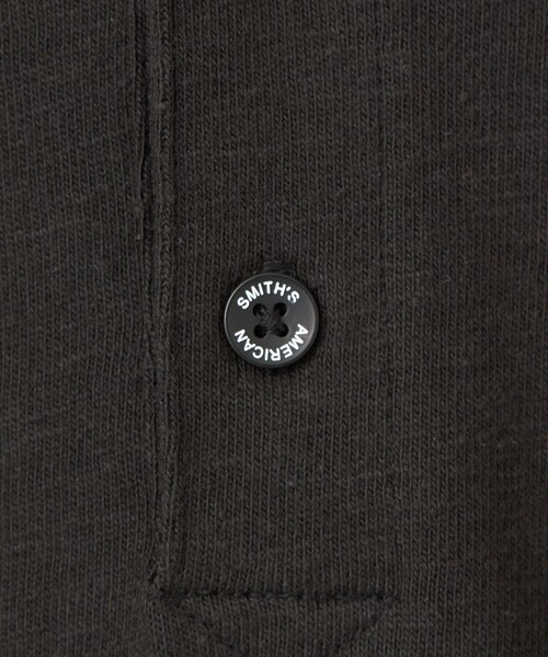 SMITH'S(スミス)の「SMITH'S(スミス)別注ヘンリーネックTシャツ(Tシャツ/カットソー・メンズ・ブラック/オフホワイト・S/M/L/XL)」の19枚目の写真