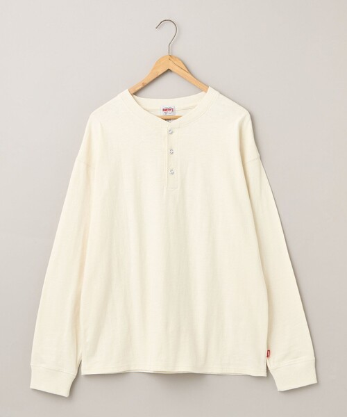 SMITH'S(スミス)の「SMITH'S(スミス)別注ヘンリーネックTシャツ(Tシャツ/カットソー・メンズ・ブラック/オフホワイト・S/M/L/XL)」の20枚目の写真