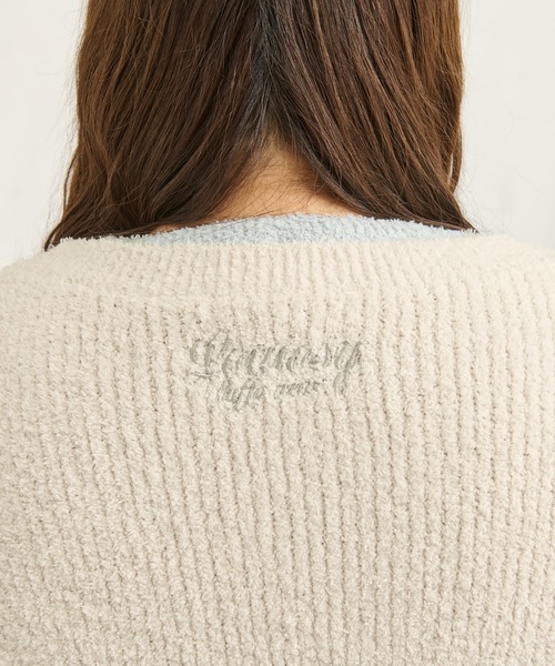 Louiosy(ルオシー)の「【Louiosy】【大きいサイズ】フラッフィーケーブルカーディガン(カーディガン/ボレロ・レディース・アイボリー/ライトブルー・LL/4L)」の10枚目の写真