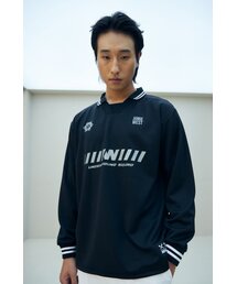 JAMIE WEST（ジェイミーウエスト）の「AG ロングスリーブフットボールピケシャツ（ブラック）（ポロシャツ）」
