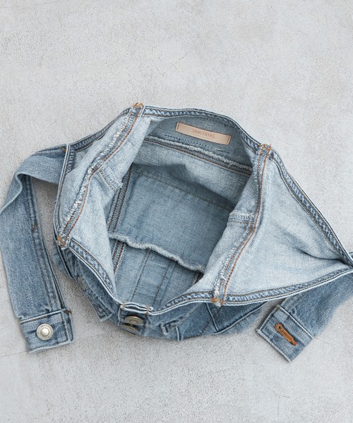 SOMETHING（サムシング）の「atelier SOMETHING　JACKET DETAIL BAG (SMALL)（トートバッグ・レディース・ブルー・FREE）」の6枚目の写真