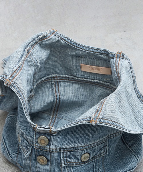 SOMETHING（サムシング）の「atelier SOMETHING　JACKET DETAIL BAG (SMALL)（トートバッグ・レディース・ブルー・FREE）」の8枚目の写真