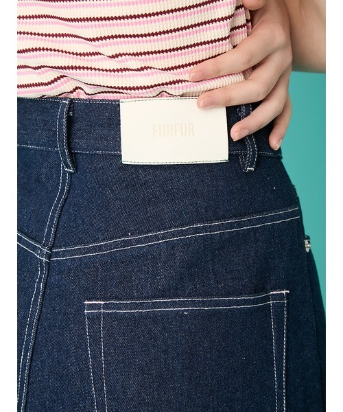 FURFUR（ファーファー）の「ビーズ刺繍デニムパンツ（デニムパンツ・レディース・グレー/ブルー/ライトブルー・0/1）」の15枚目の写真