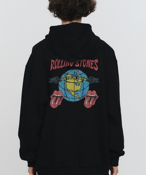 TRS US Tour 1978 Globe Tongue Hoodie BK (BRENT2331) — худи чёрное