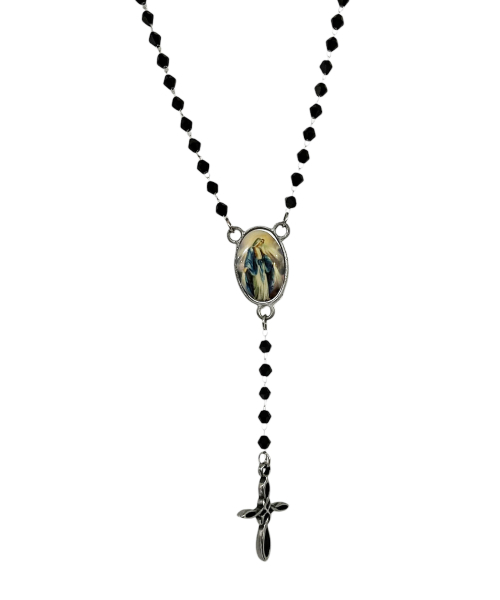 Black Beads Chain Rosary Necklace（ネックレス）｜SK8ER ROCK