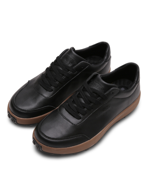 HARVARD SHOES（ハーバードシューズ）の「アクラ 男女共用 スニーカー 革 デイリー運動靴 ブラック（スニーカー・レディース・ブラック・FREE）」の2枚目の写真