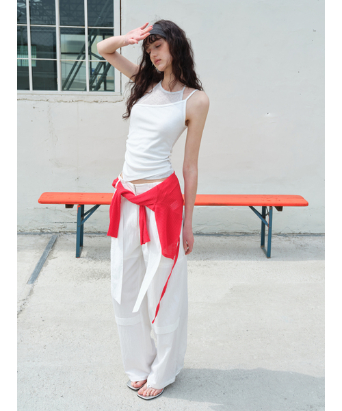 ETMON（エトモン）の「Back String Snap Pants White（その他パンツ・レディース・その他・FREE）」の2枚目の写真