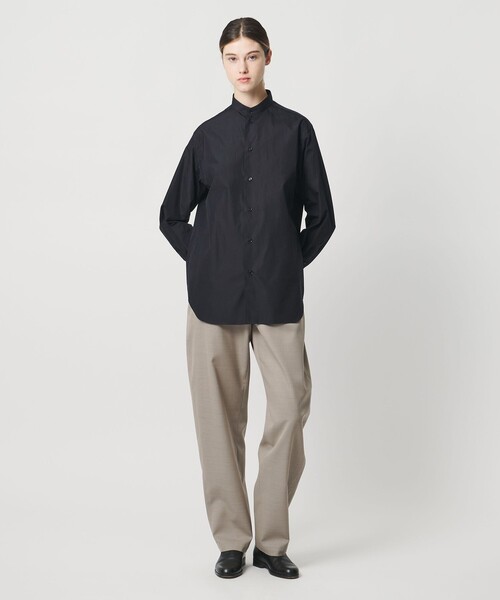 LOEFF＞コットン ブロード バンドカラー シャツ（シャツ/ブラウス