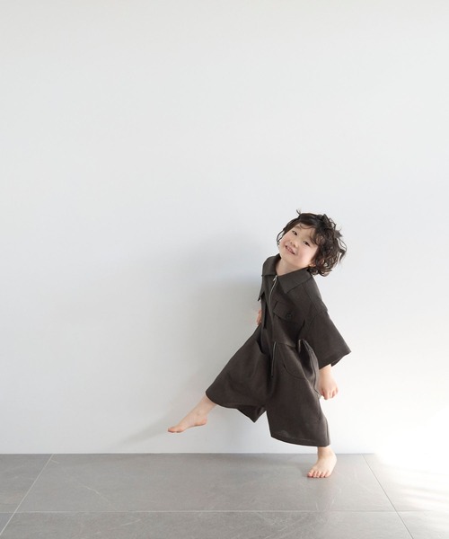 LOWRYS FARM(ローリーズファーム)の「ホップサックオールインワン 603592(つなぎ/オールインワン・キッズ・チャコールグレー/ベージュ/ブラウン系その他・140cm/130cm/120cm/110cm/150cm)」の22枚目の写真