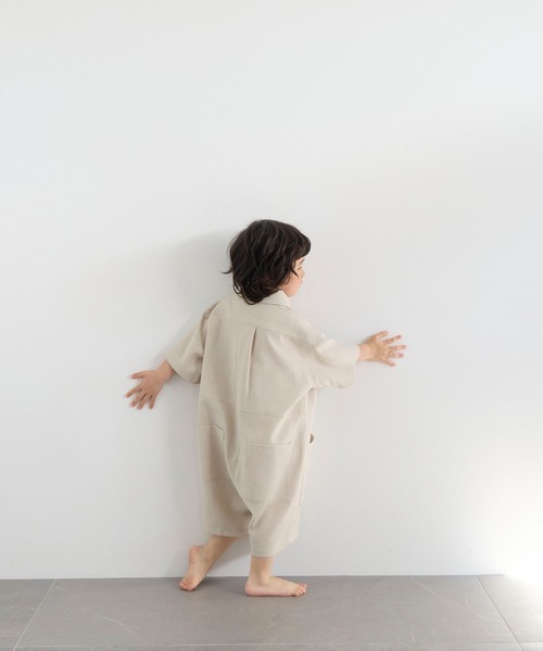 LOWRYS FARM(ローリーズファーム)の「ホップサックオールインワン 603592(つなぎ/オールインワン・キッズ・チャコールグレー/ベージュ/ブラウン系その他・140cm/130cm/120cm/110cm/150cm)」の16枚目の写真