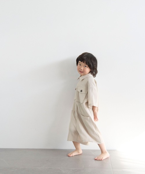 LOWRYS FARM(ローリーズファーム)の「ホップサックオールインワン 603592(つなぎ/オールインワン・キッズ・チャコールグレー/ベージュ/ブラウン系その他・140cm/130cm/120cm/110cm/150cm)」の17枚目の写真