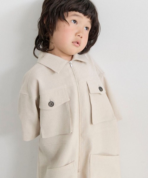 LOWRYS FARM(ローリーズファーム)の「ホップサックオールインワン 603592(つなぎ/オールインワン・キッズ・チャコールグレー/ベージュ/ブラウン系その他・140cm/130cm/120cm/110cm/150cm)」の18枚目の写真