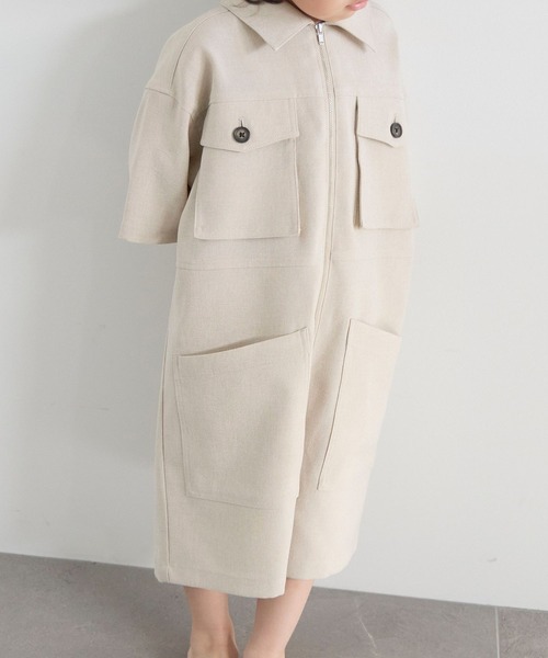 LOWRYS FARM(ローリーズファーム)の「ホップサックオールインワン 603592(つなぎ/オールインワン・キッズ・チャコールグレー/ベージュ/ブラウン系その他・140cm/130cm/120cm/110cm/150cm)」の19枚目の写真