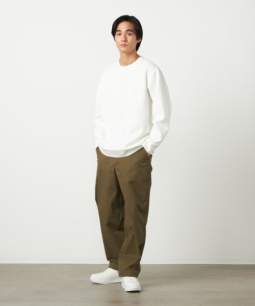 COMME CA ISM(コムサイズム)の「ヘリンボーンコンビ プルオーバー(Tシャツ/カットソー・メンズ・ホワイト/カーキ/ブラック・LARGE/MEDIUM)」の5枚目の写真