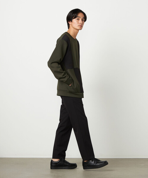 COMME CA ISM(コムサイズム)の「ヘリンボーンコンビ プルオーバー(Tシャツ/カットソー・メンズ・ホワイト/カーキ/ブラック・LARGE/MEDIUM)」の13枚目の写真