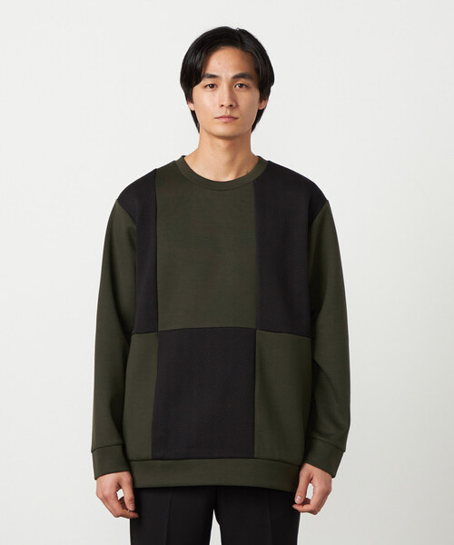 COMME CA ISM(コムサイズム)の「ヘリンボーンコンビ プルオーバー(Tシャツ/カットソー・メンズ・ホワイト/カーキ/ブラック・LARGE/MEDIUM)」の15枚目の写真