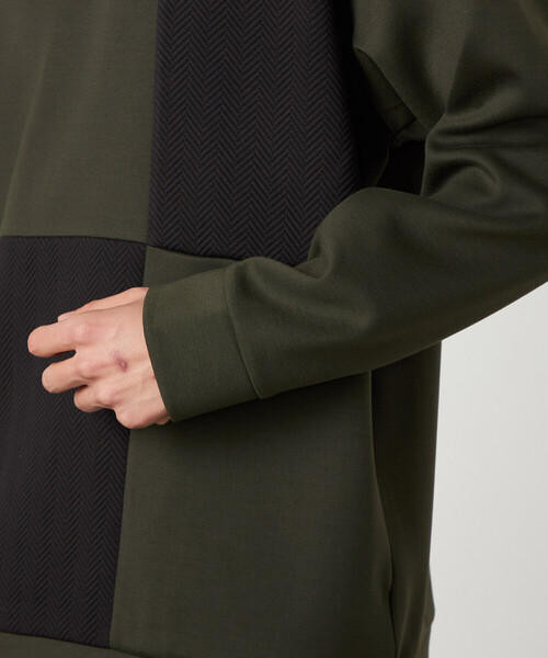 COMME CA ISM(コムサイズム)の「ヘリンボーンコンビ プルオーバー(Tシャツ/カットソー・メンズ・ホワイト/カーキ/ブラック・LARGE/MEDIUM)」の19枚目の写真