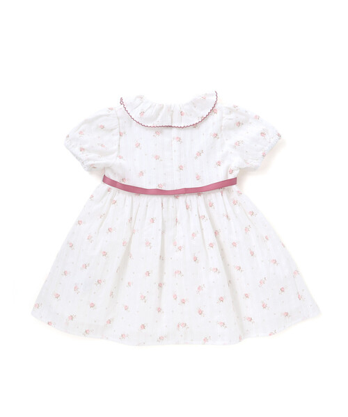 BeBe（ベベ）の「【お揃い】花柄フリルカラーパフスリーブワンピース（その他ベビーウェア・キッズ・イエロー系その他/ピンク系その他・80ｃｍ/90cm）」の7枚目の写真