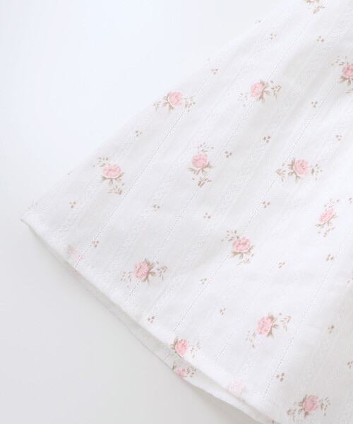 BeBe（ベベ）の「【お揃い】花柄フリルカラーパフスリーブワンピース（その他ベビーウェア・キッズ・イエロー系その他/ピンク系その他・80ｃｍ/90cm）」の8枚目の写真