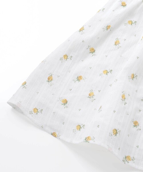 BeBe（ベベ）の「【お揃い】花柄フリルカラーパフスリーブワンピース（その他ベビーウェア・キッズ・イエロー系その他/ピンク系その他・80ｃｍ/90cm）」の17枚目の写真