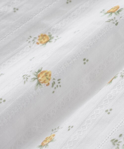 BeBe（ベベ）の「【お揃い】花柄フリルカラーパフスリーブワンピース（その他ベビーウェア・キッズ・イエロー系その他/ピンク系その他・80ｃｍ/90cm）」の19枚目の写真