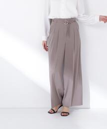 NATURAL BEAUTY BASIC | 【追加生産】◇ダブルベルトワイドパンツ(その他パンツ)