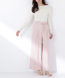 NATURAL BEAUTY BASIC | ◇ダブルベルトワイドパンツ(その他パンツ)