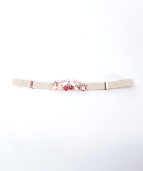 axes femme（アクシーズファム）の「ディヴェールショコラ細ベルト（ベルト・レディース・ピンク/ゴールド・FREE）」の3枚目の写真