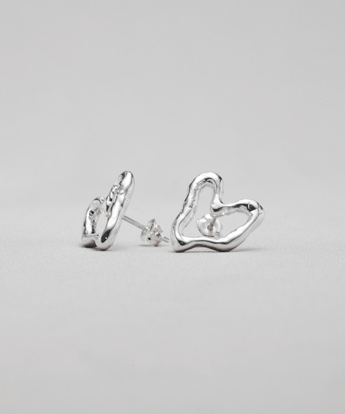 norme(ノーム)の「【SILVER925】ノーム オープン ハート ピアス / norme open heart pierce(ピアス(両耳用)・レディース・シルバー・FREE)」の1枚目の写真