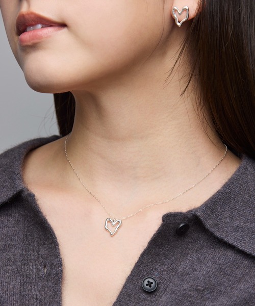 norme(ノーム)の「【SILVER925】ノーム オープン ハート ピアス / norme open heart pierce(ピアス(両耳用)・レディース・シルバー・FREE)」の11枚目の写真