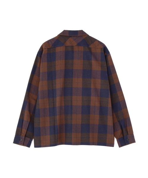 schott（ショット）の「Schott/ショット/LS NEL SHIRT/ロングスリーブ ネルシャツ（シャツ/ブラウス・メンズ・ブラウン・XL/L/M）」の2枚目の写真