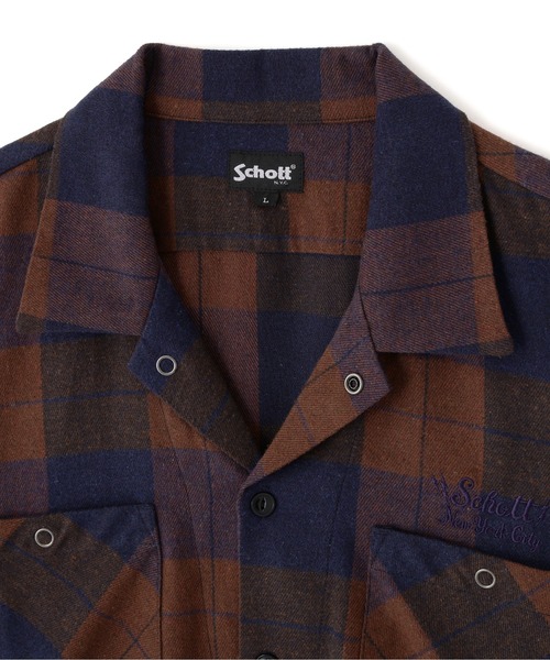 セール】Schott/ショット/LS NEL SHIRT/ロングスリーブ ネルシャツ