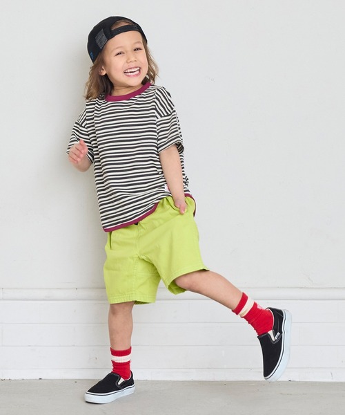 MARKEY'S（マーキーズ）の「製品染めショーツ（その他パンツ・キッズ・ブルー/カーキ/ライム/ピンク/ブラウン/チャコール/ネイビー/パープル/オレンジ/ベージュ・80/90/95/100/110/120/130/140/150）」の11枚目の写真